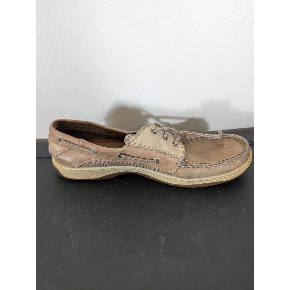 Sperry Top-Sider Billfish Men's 13M Tan Leather Mesh Boat Shoes 0199023